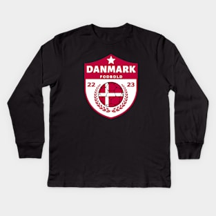 Danmark Football Kids Long Sleeve T-Shirt